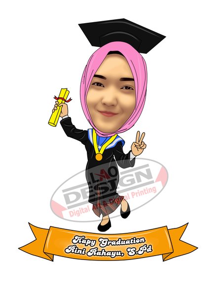 Detail Karikatur Wisuda Hitam Putih Nomer 42