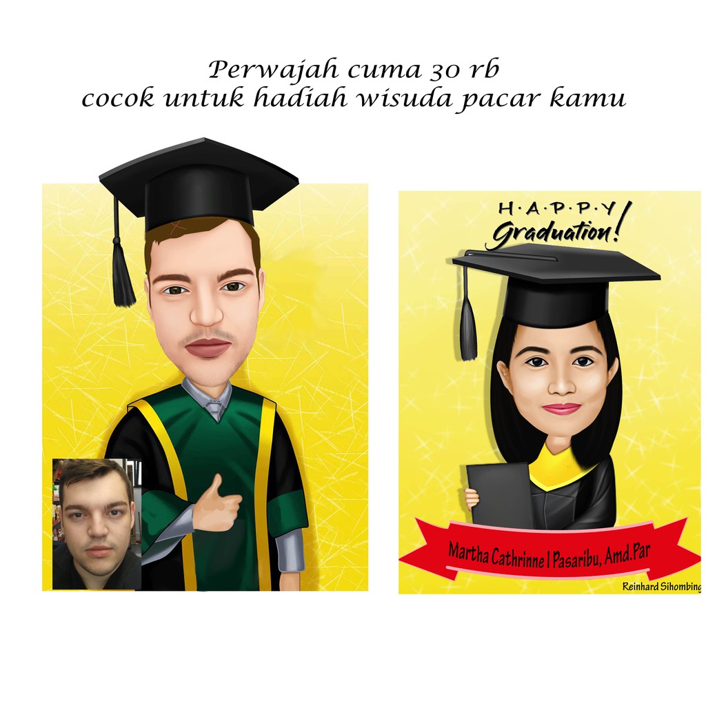 Detail Karikatur Wisuda Pasangan Nomer 35