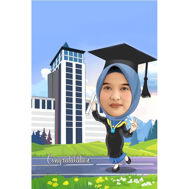 Detail Karikatur Wisuda Pasangan Nomer 39