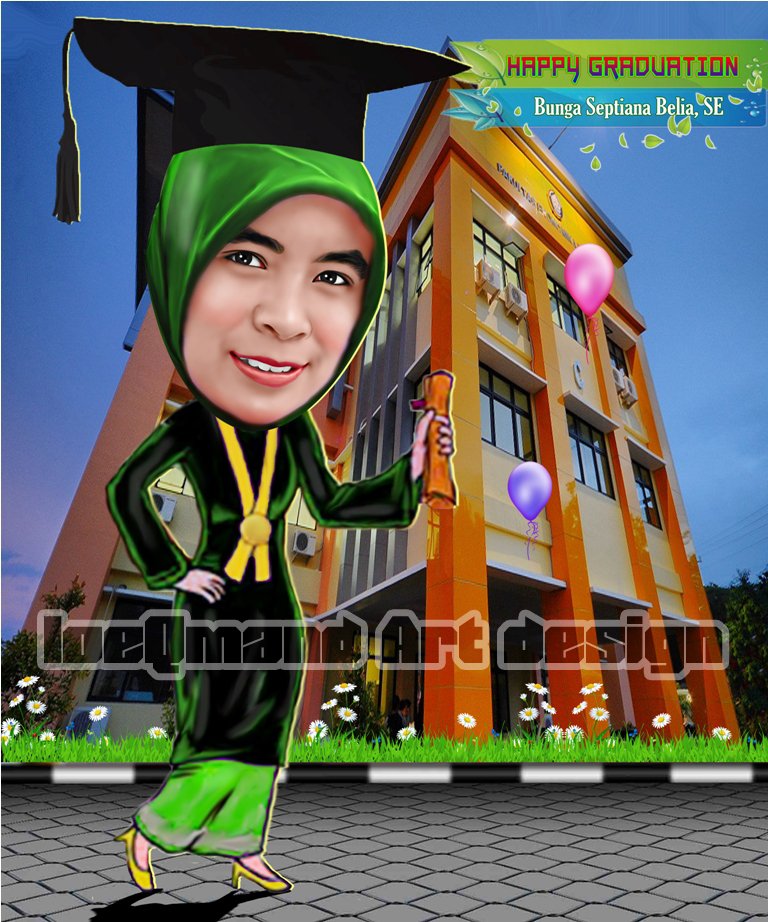 Detail Karikatur Wisuda Perempuan Nomer 55