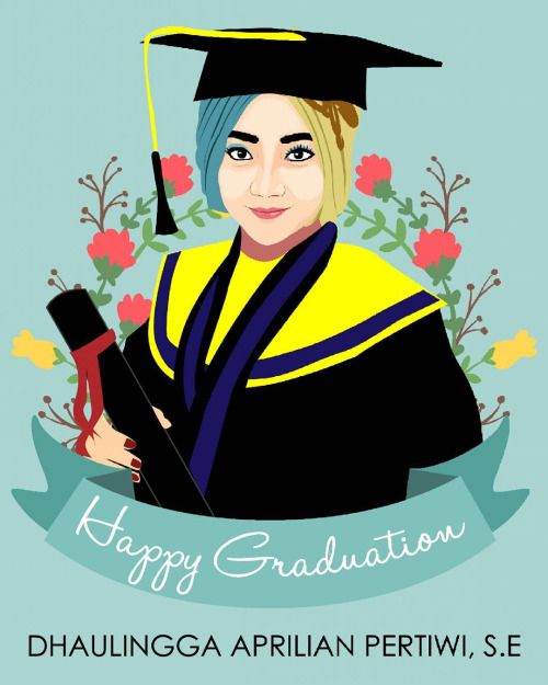 Detail Karikatur Wisuda Pria Nomer 22