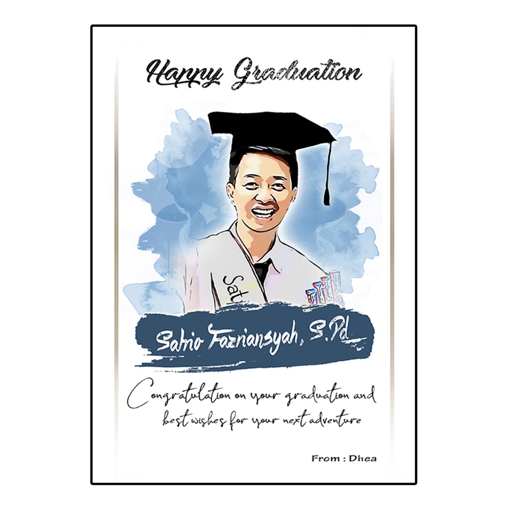 Detail Karikatur Wisuda Pria Nomer 5