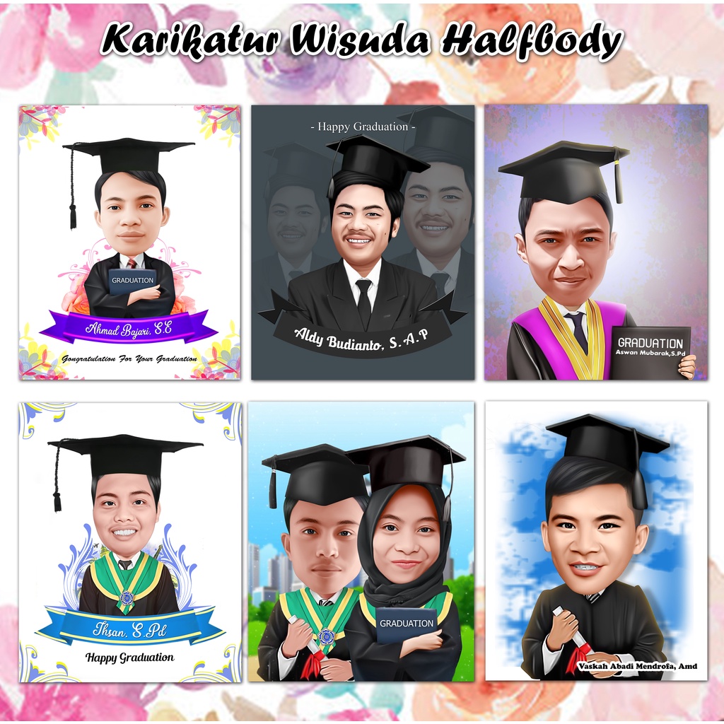 Detail Karikatur Wisuda Pria Nomer 43