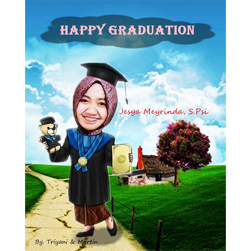 Detail Karikatur Wisuda Wanita Nomer 2