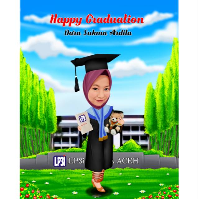 Detail Karikatur Wisuda Wanita Nomer 25