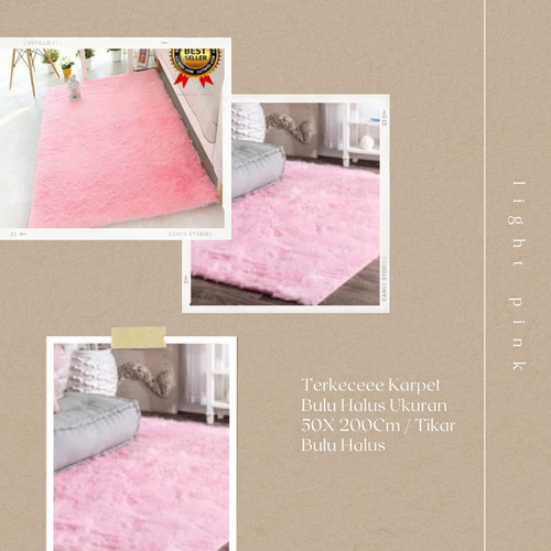 Detail Karpet Bulu Pink Nomer 50