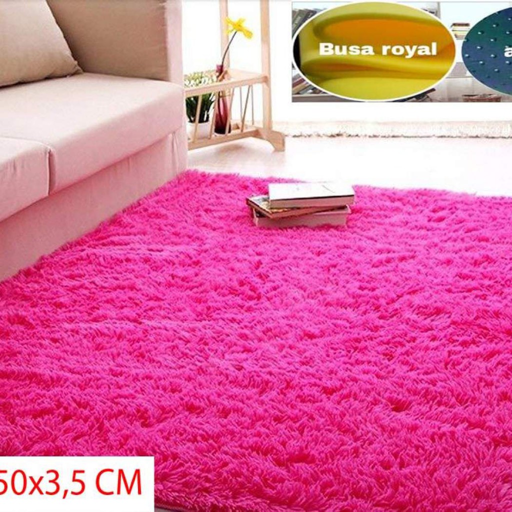 Detail Karpet Bulu Pink Nomer 59