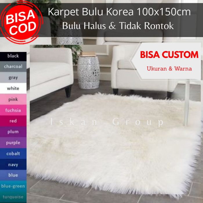 Detail Karpet Bulu Warna Putih Nomer 25