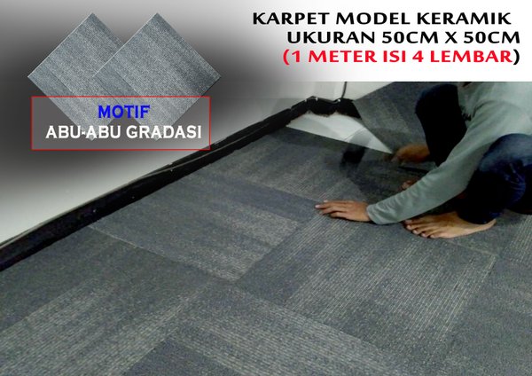 Detail Karpet Lantai Abu Abu Nomer 23