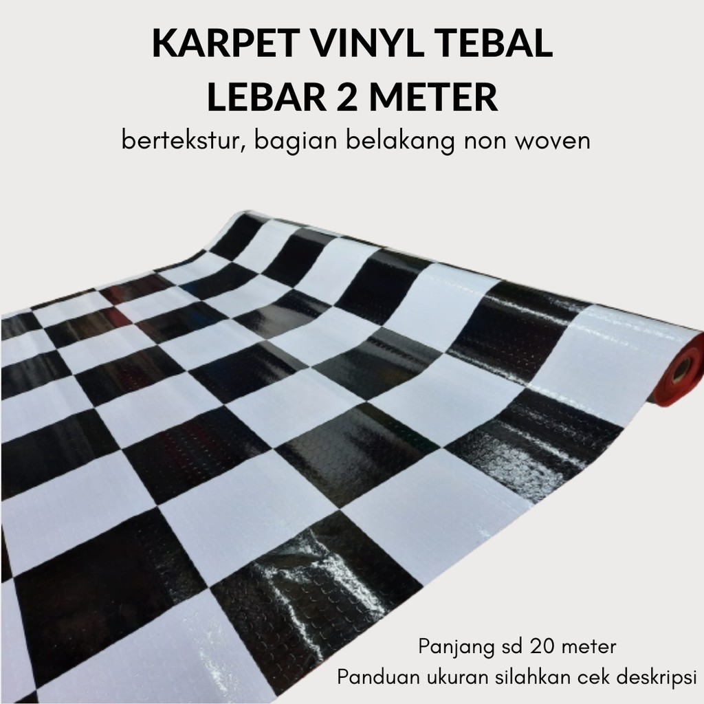 Detail Karpet Plastik Catur Nomer 6