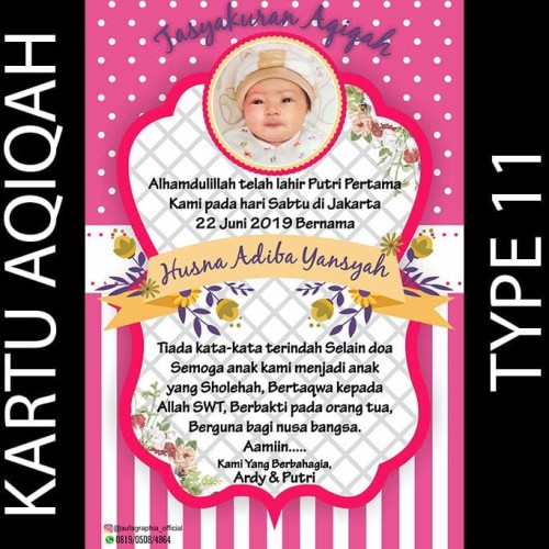 Detail Kartu Aqiqah Nomer 12