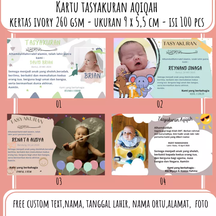 Detail Kartu Aqiqah Nomer 25