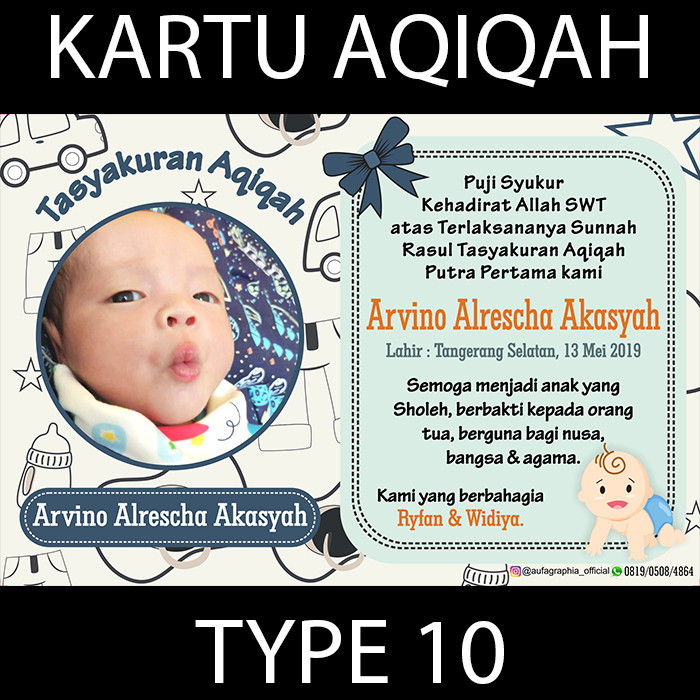 Detail Kartu Aqiqah Nomer 41