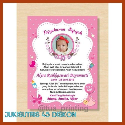 Detail Kartu Aqiqah Nomer 44