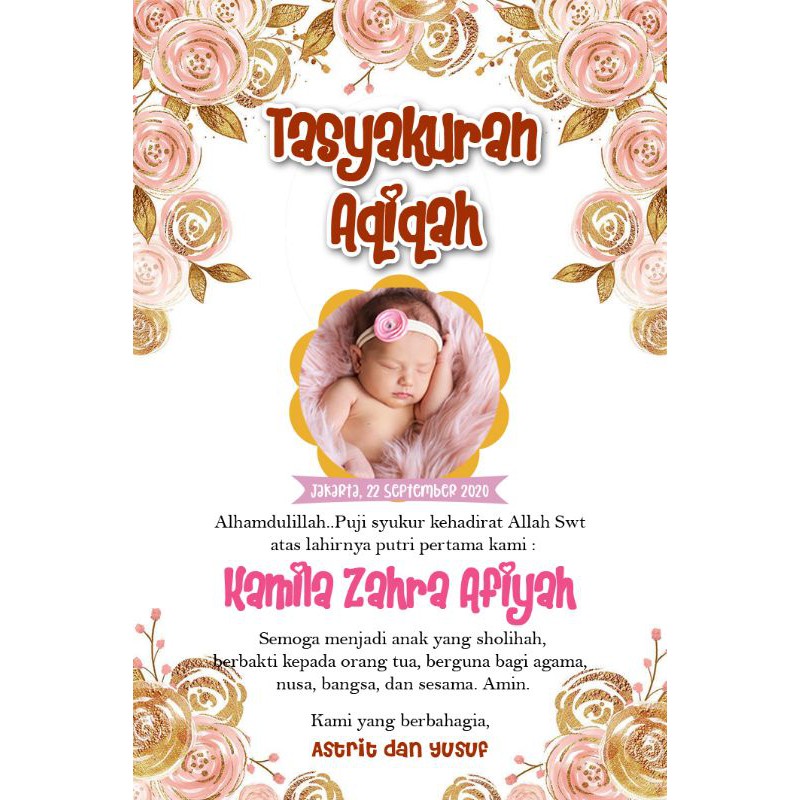 Detail Kartu Aqiqah Nomer 47