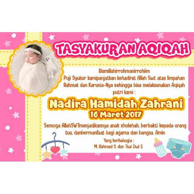 Detail Kartu Aqiqah Nomer 6