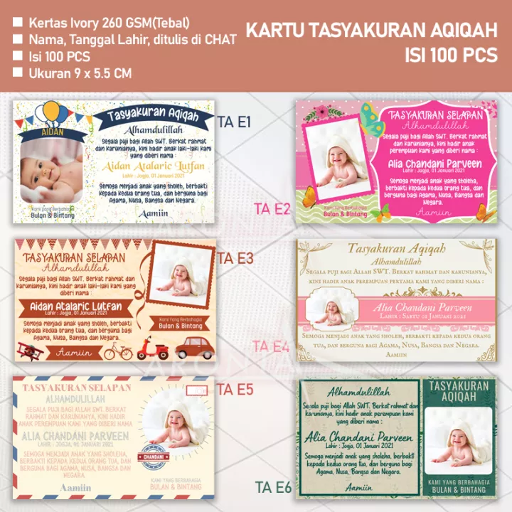 Detail Kartu Aqiqah Nomer 51