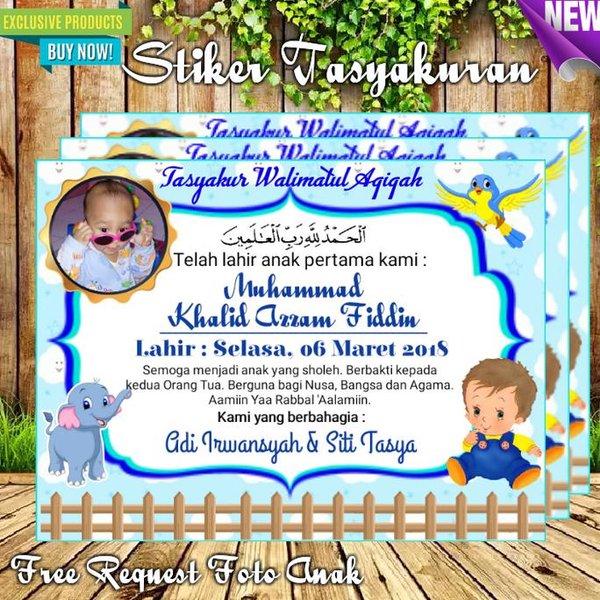 Detail Kartu Aqiqah Anak Nomer 5