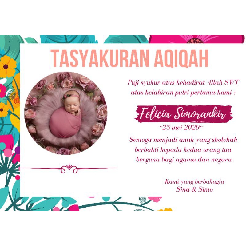 Detail Kartu Aqiqah Anak Nomer 42