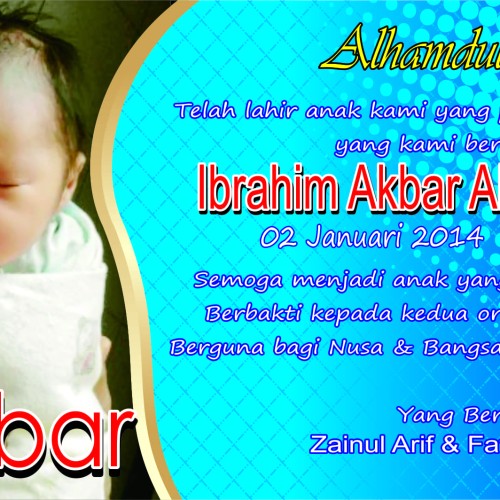 Detail Kartu Aqiqah Bayi Nomer 41