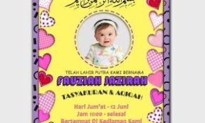 Detail Kartu Aqiqah Bayi Perempuan Nomer 42