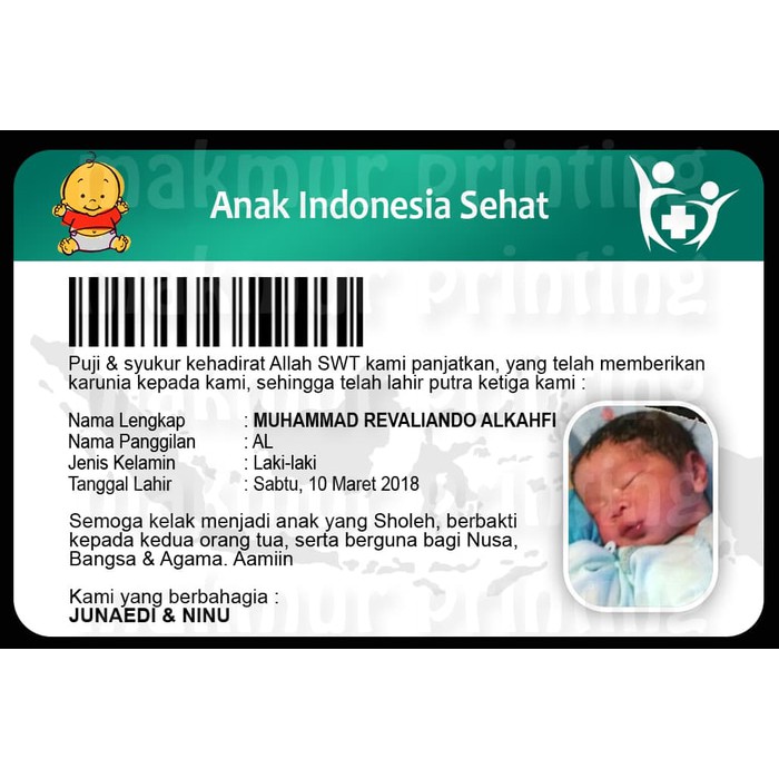 Kartu Aqiqah Unik - KibrisPDR