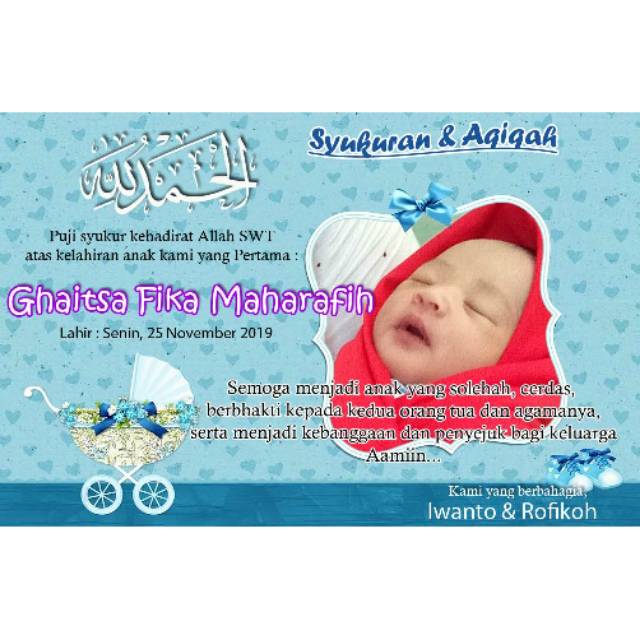 Detail Kartu Nama Bayi Nomer 12