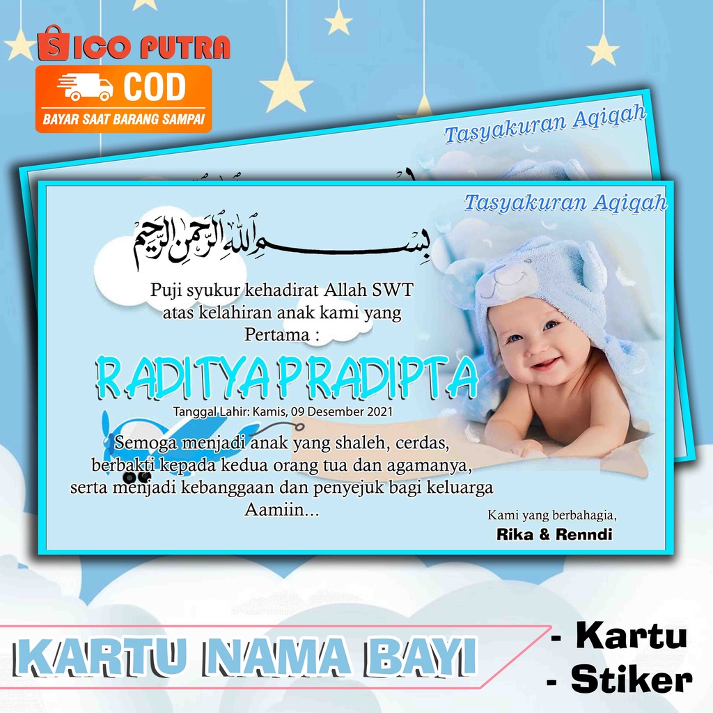 Detail Kartu Nama Bayi Nomer 31