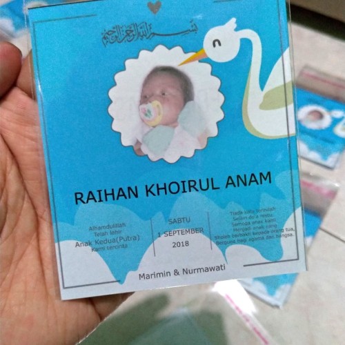 Detail Kartu Nama Bayi Nomer 40