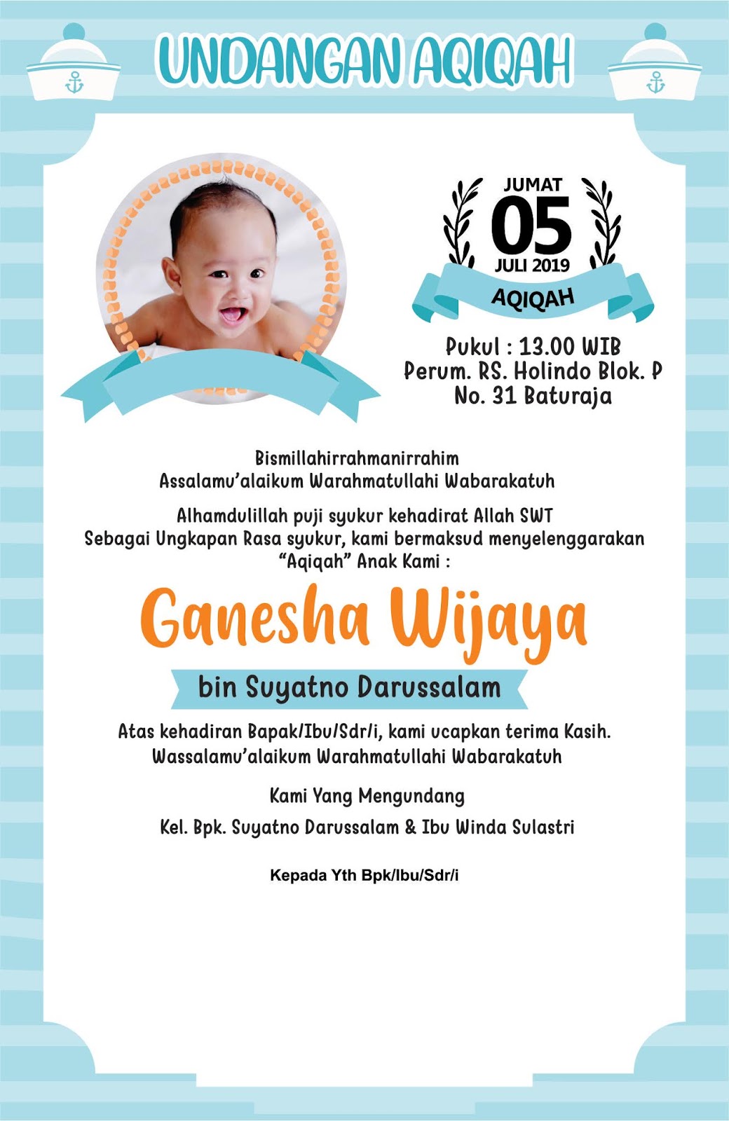 Detail Kartu Nama Bayi Nomer 10