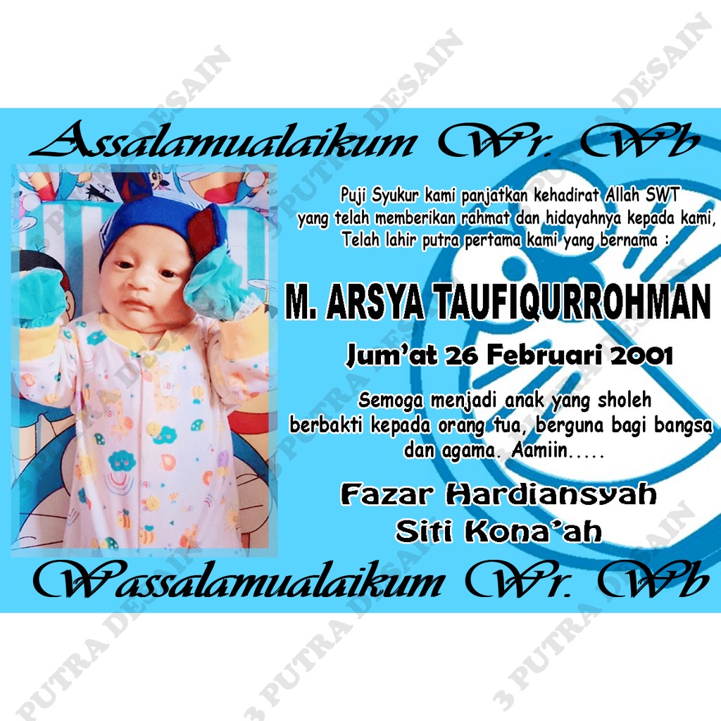 Detail Kartu Nama Bayi Keren Nomer 20