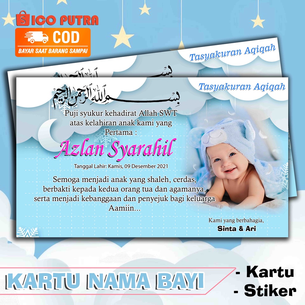 Detail Kartu Nama Bayi Unik Nomer 4