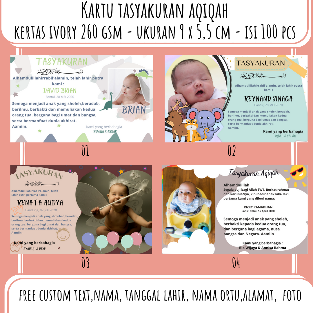 Detail Kartu Nama Bayi Unik Nomer 52