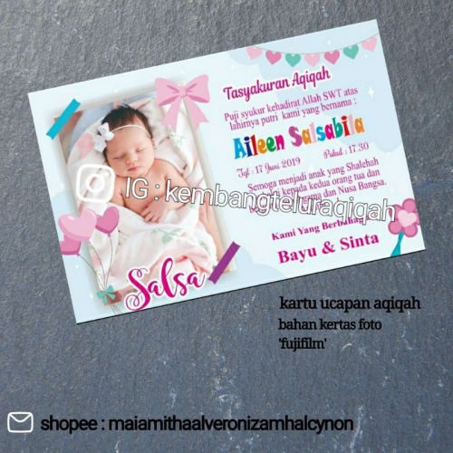 Detail Kartu Nama Buat Aqiqah Nomer 11