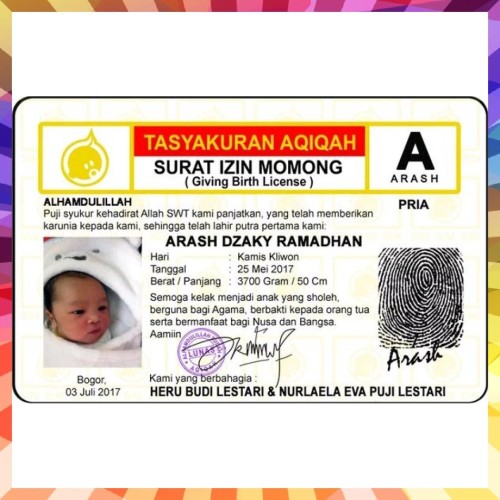 Detail Kartu Nama Buat Aqiqah Nomer 47