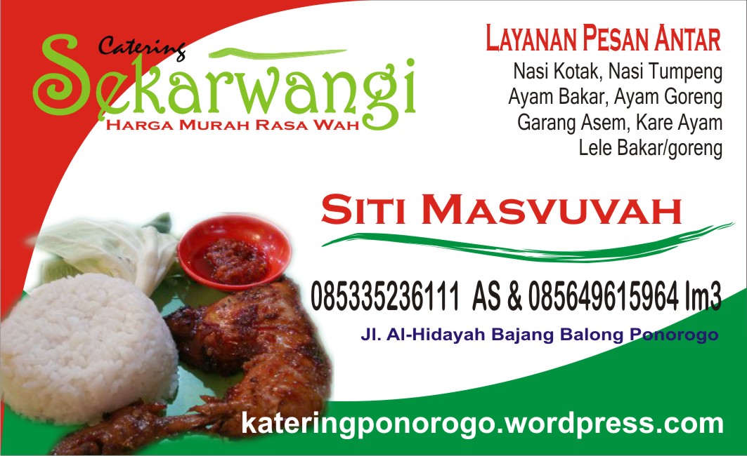 Detail Kartu Nama Catering Makanan Nomer 37