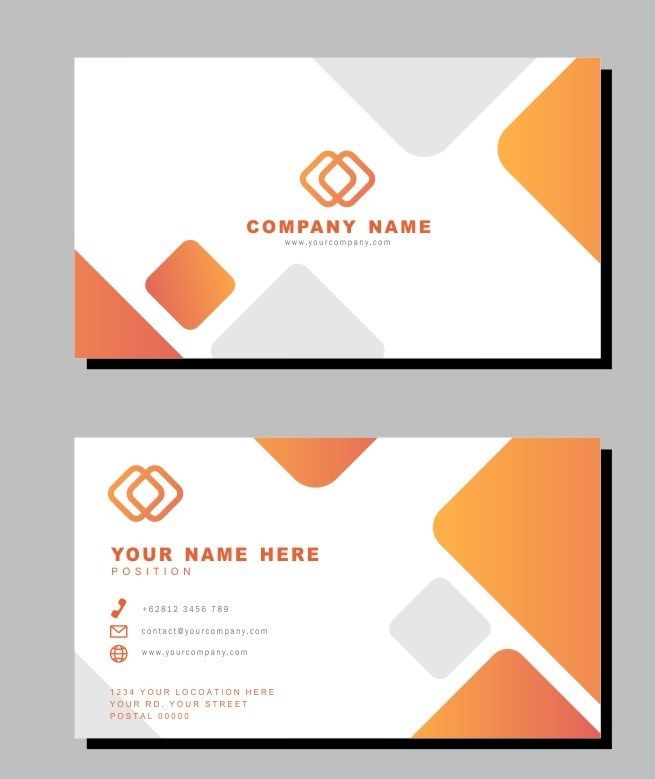 Detail Kartu Nama Elegan Cdr Nomer 16