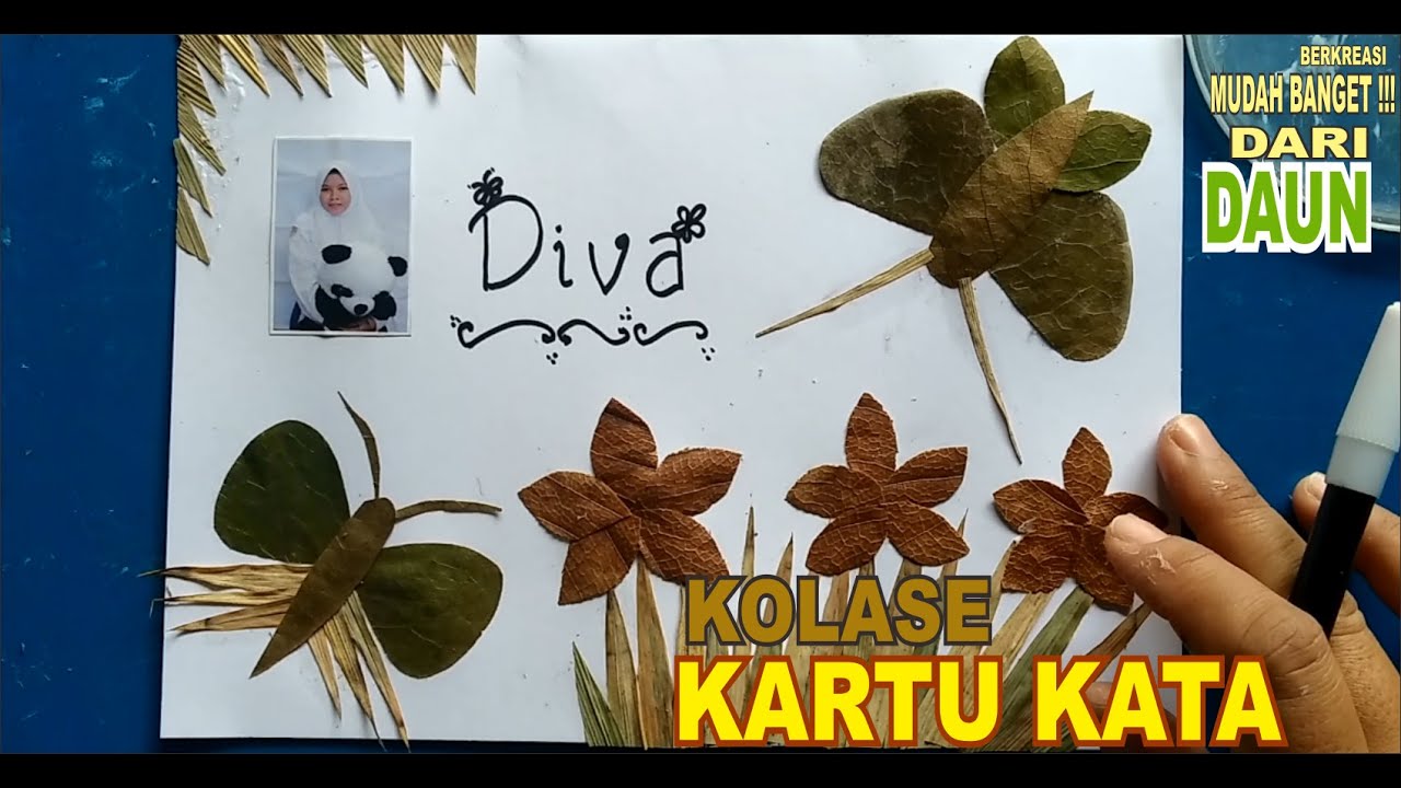 Detail Kartu Nama Hiasan Daun Kering Nomer 3