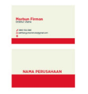 Detail Kartu Nama Merah Nomer 33