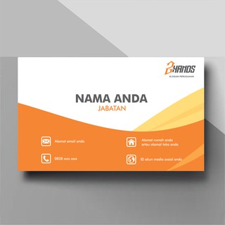 Detail Kartu Nama Orange Nomer 26