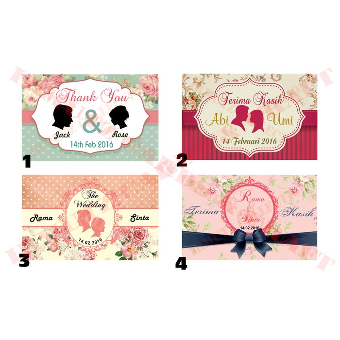 Detail Kartu Nama Shabby Chic Nomer 22