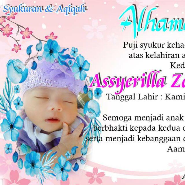 Detail Kartu Nama Syukuran Bayi Nomer 15