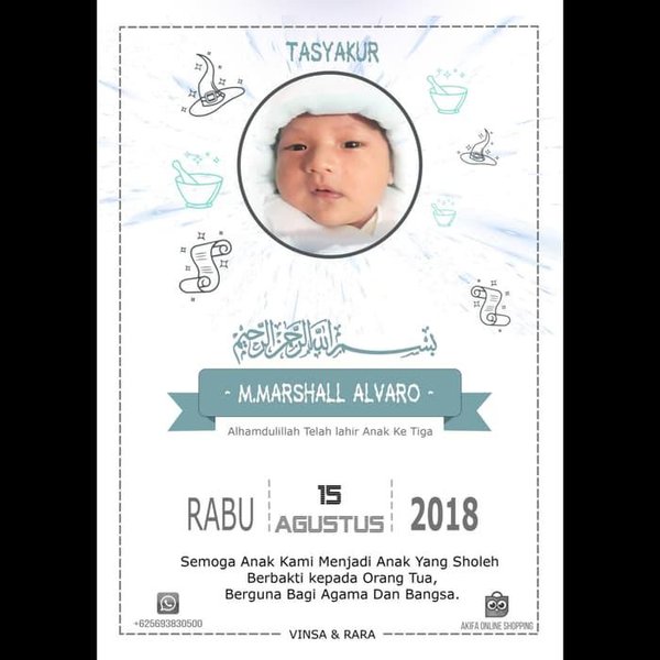 Detail Kartu Syukuran Kelahiran Bayi Nomer 13