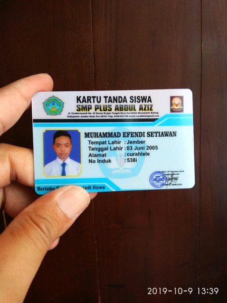 Detail Kartu Tanda Pelajar Nomer 12