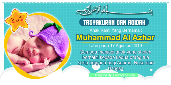 Detail Kartu Ucapan Aqiqah Psd Nomer 7