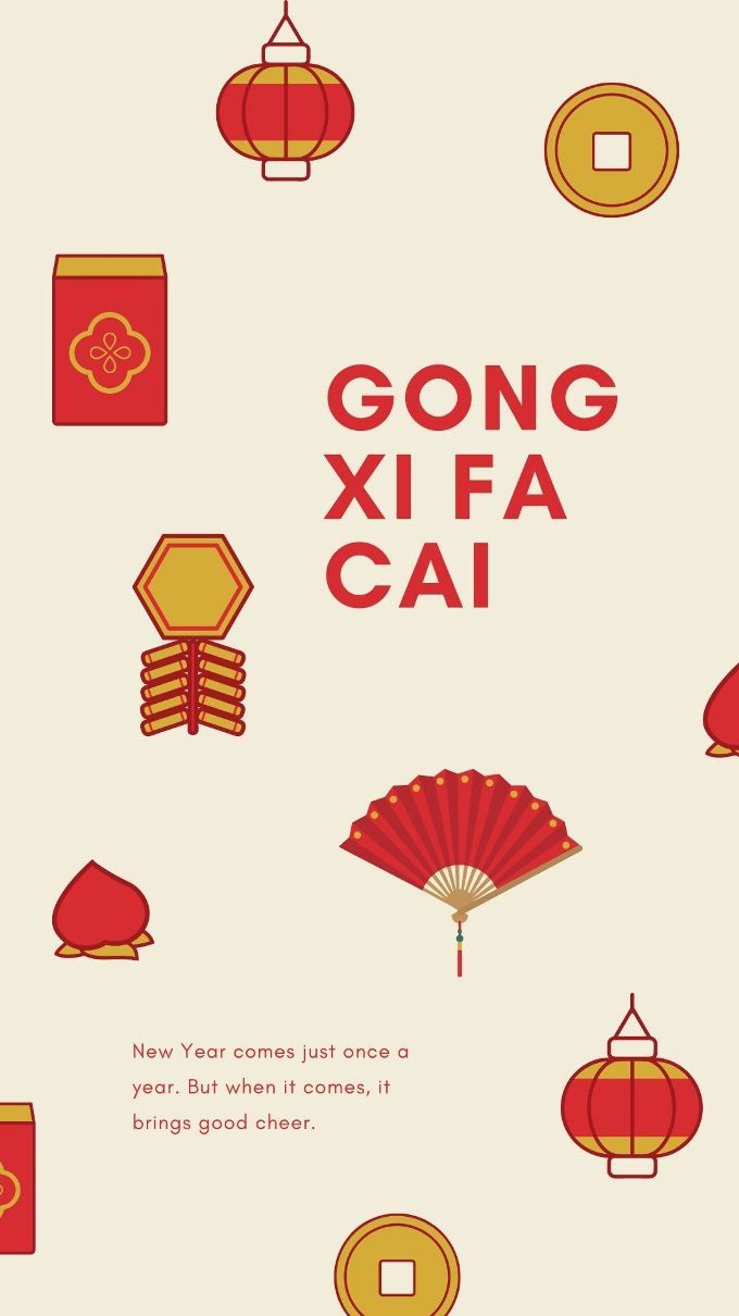 Detail Kartu Ucapan Gong Xi Fa Cai Nomer 23