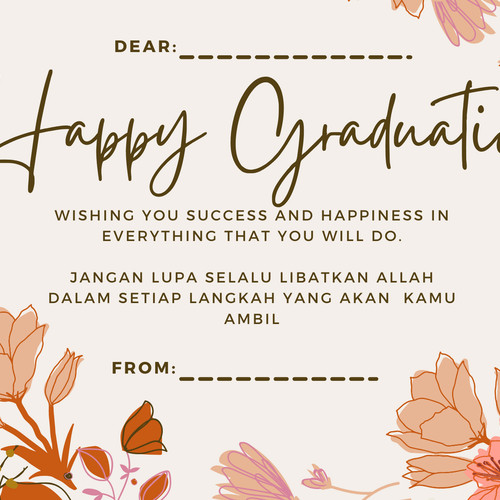 Kartu Ucapan Graduation Card - KibrisPDR