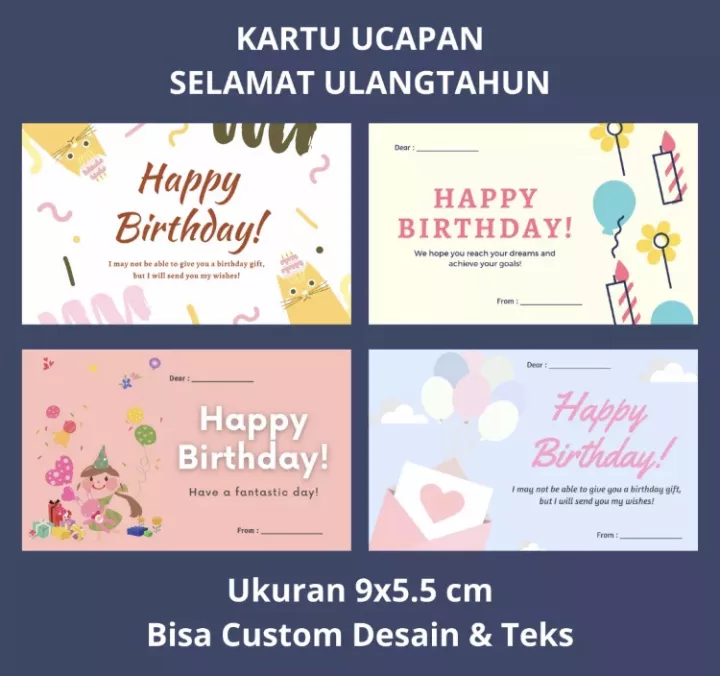 Detail Kartu Ucapan Happy Birthday Aesthetic Koleksi Nomer 18