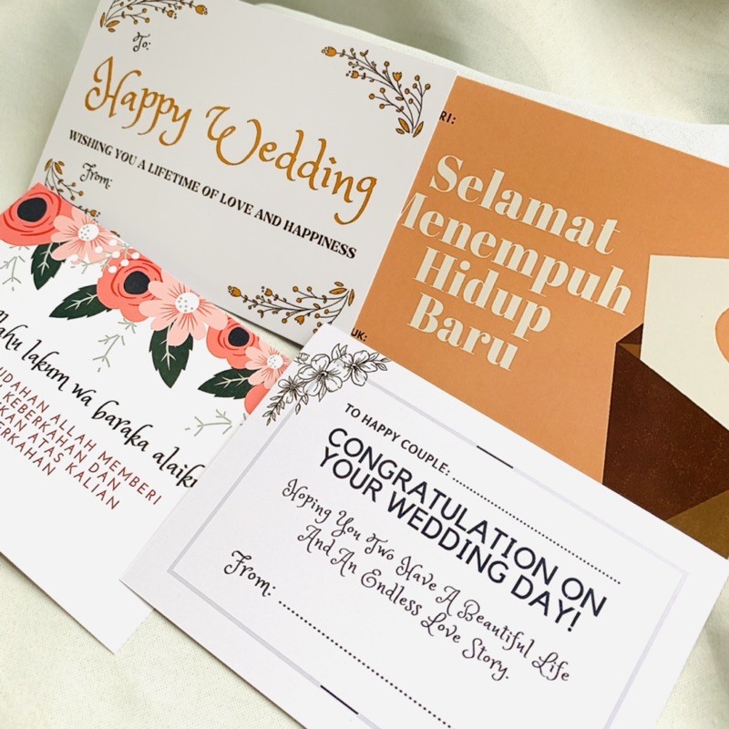 Detail Kartu Ucapan Happy Wedding Koleksi Nomer 8