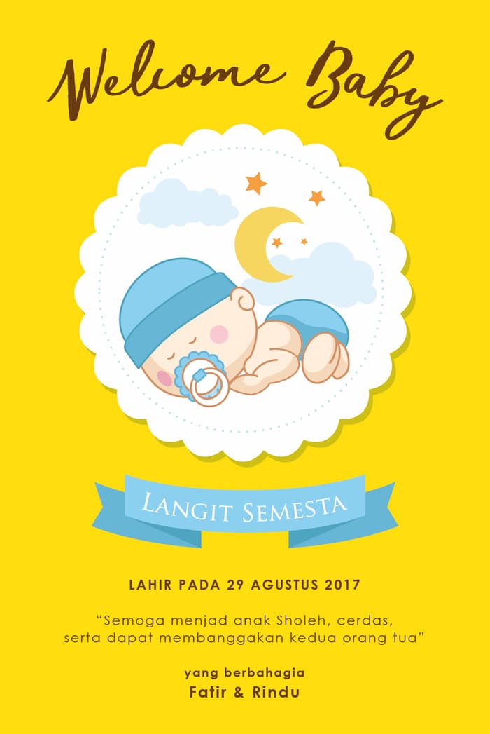 Detail Kartu Ucapan Kelahiran Bayi Nomer 38